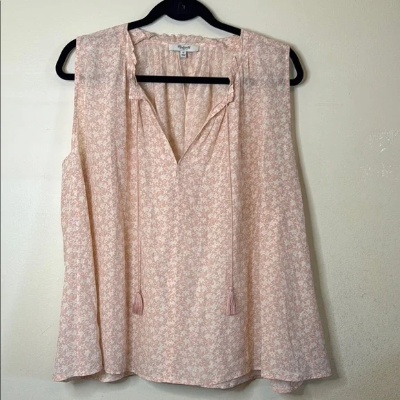 Madewell Bellshift Tank Top in Nightlily Silk - Picture 1 of 4